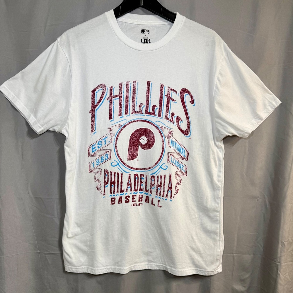 Philadelphia Phillies Darius Rucker Collection Fanatics Distressed Rock Shirt M